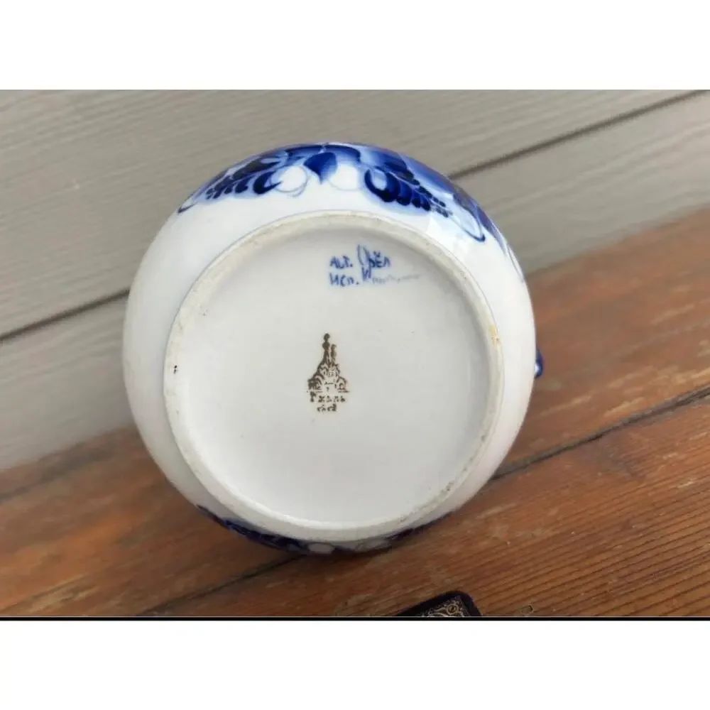 Russian Gzhel Pitcher